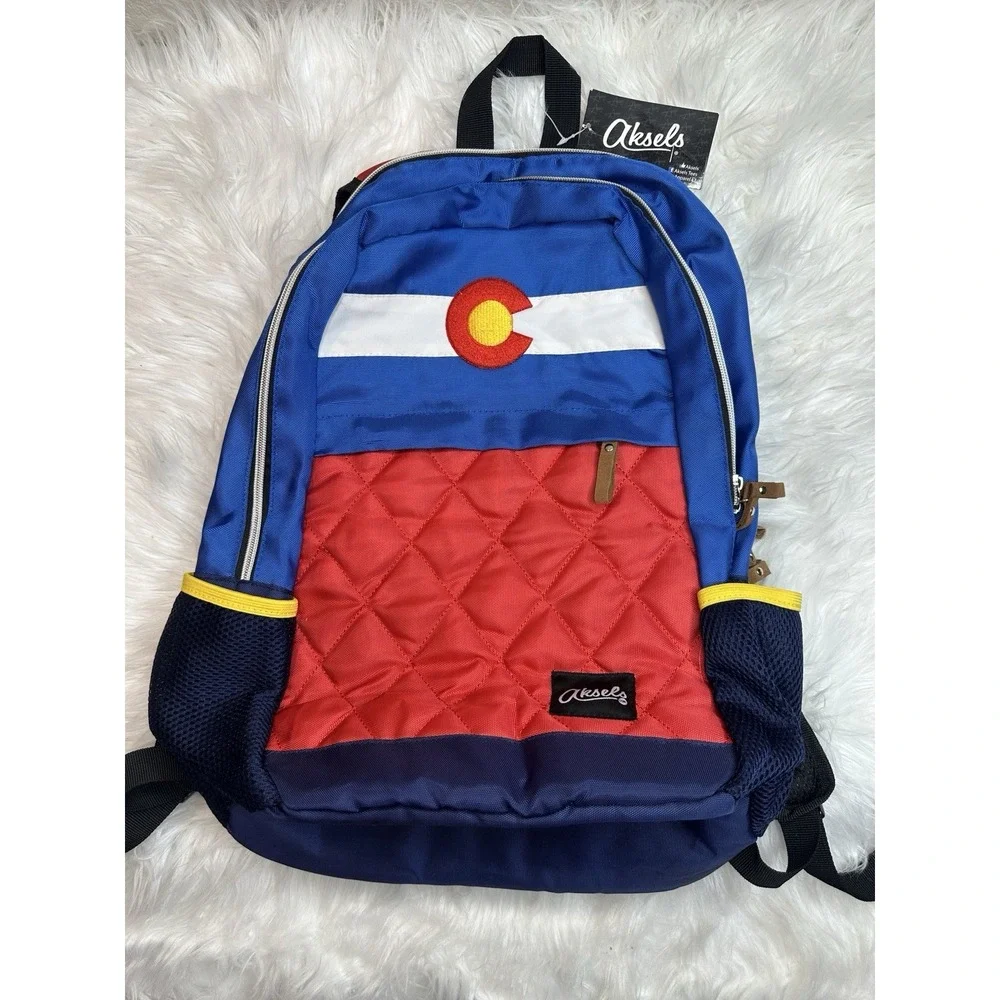 $37‎ 🌙 Aksels Colorado FLAG Back Pack Backpack NEW